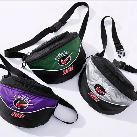 SUPREME x NIKE Shoulder bag White Black Green - Picture 5 of 6